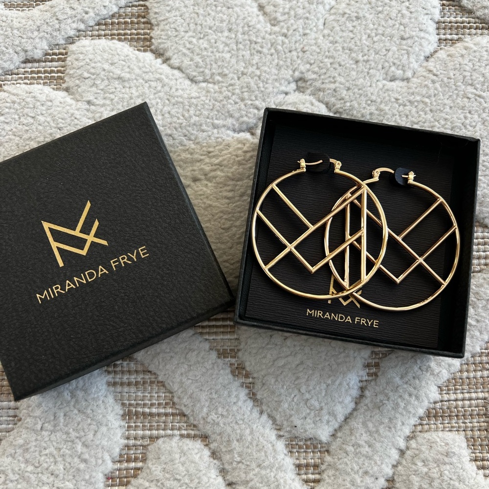 Miranda Frye Signature Gold Hoop Earrings